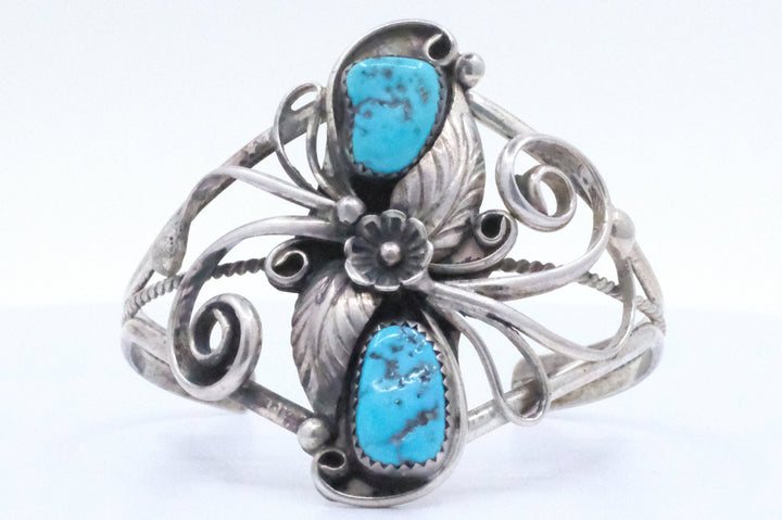 Sterling Silver Turquoise Navajo Cuff Bracelet