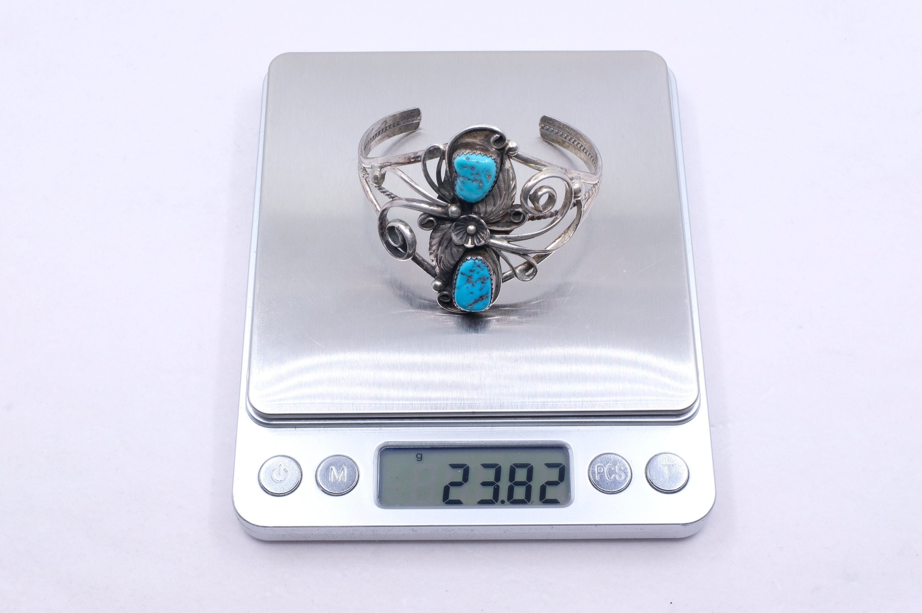 Sterling Silver Turquoise Navajo Cuff Bracelet