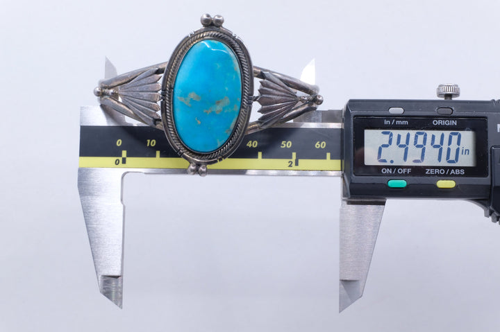 Sterling Silver Turquoise Navajo Cuff Bracelet