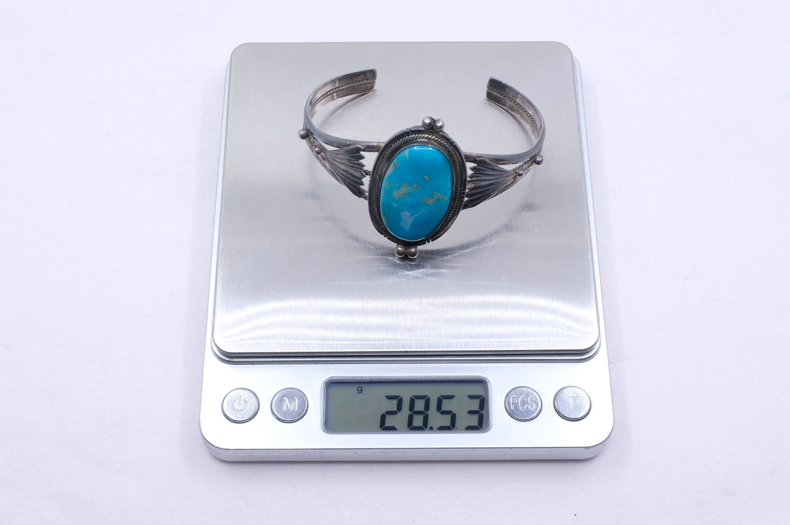 Sterling Silver Turquoise Navajo Cuff Bracelet