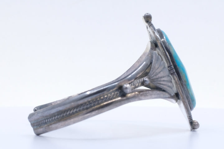 Sterling Silver Turquoise Navajo Cuff Bracelet