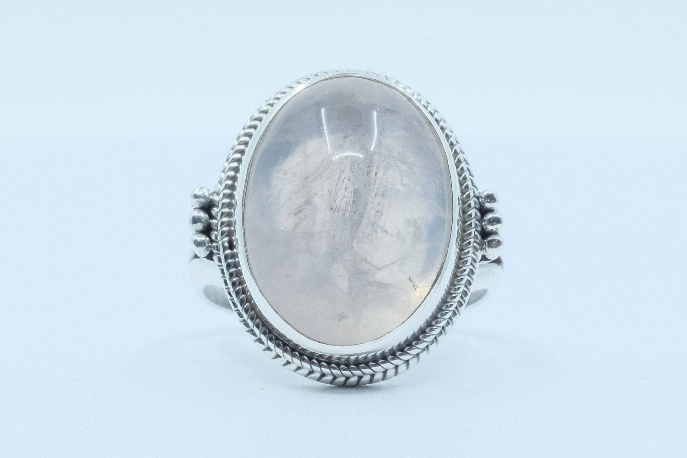 Sterling Silver Rose Quartz Ring