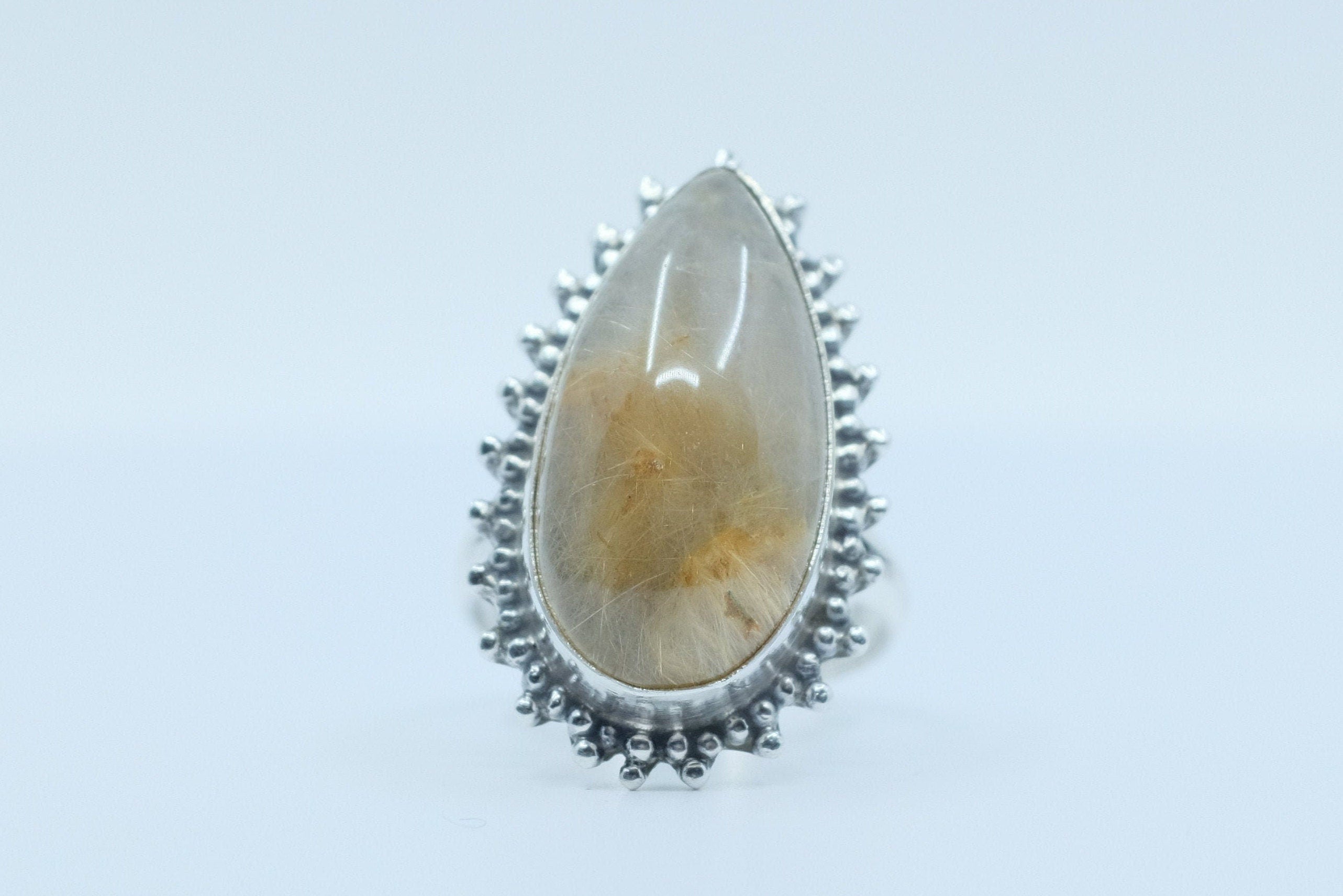 Sterling Silver Rutilated Quartz Ring