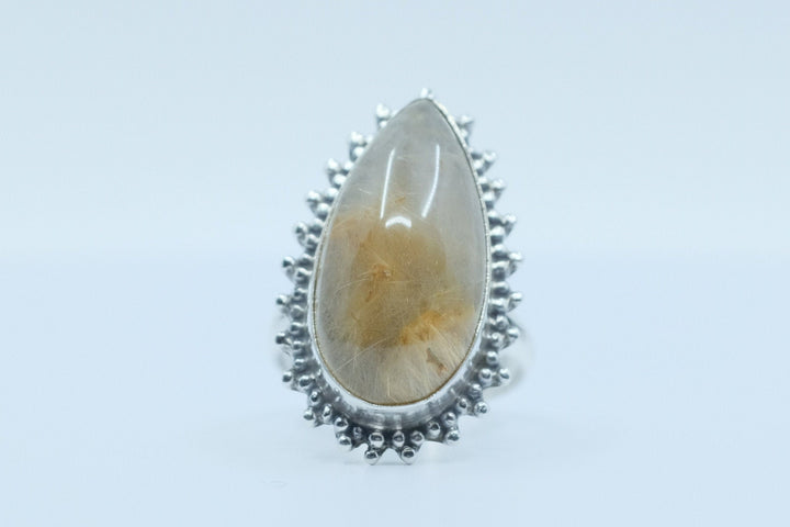 Sterling Silver Rutilated Quartz Ring