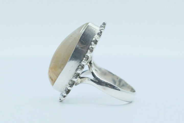 Sterling Silver Rutilated Quartz Ring