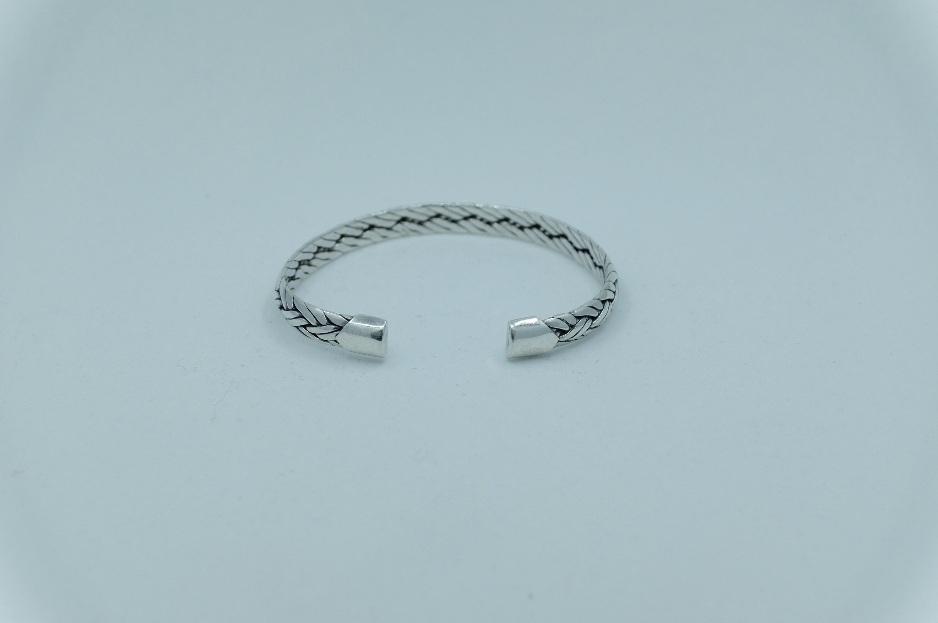 Sterling Silver Balinese Braided Cuff