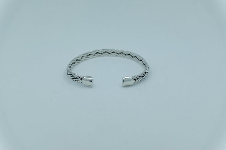 Sterling Silver Balinese Braided Cuff