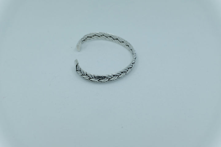 Sterling Silver Balinese Braided Cuff