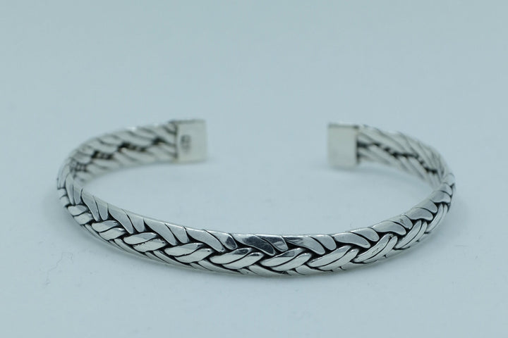 Sterling Silver Balinese Braided Cuff