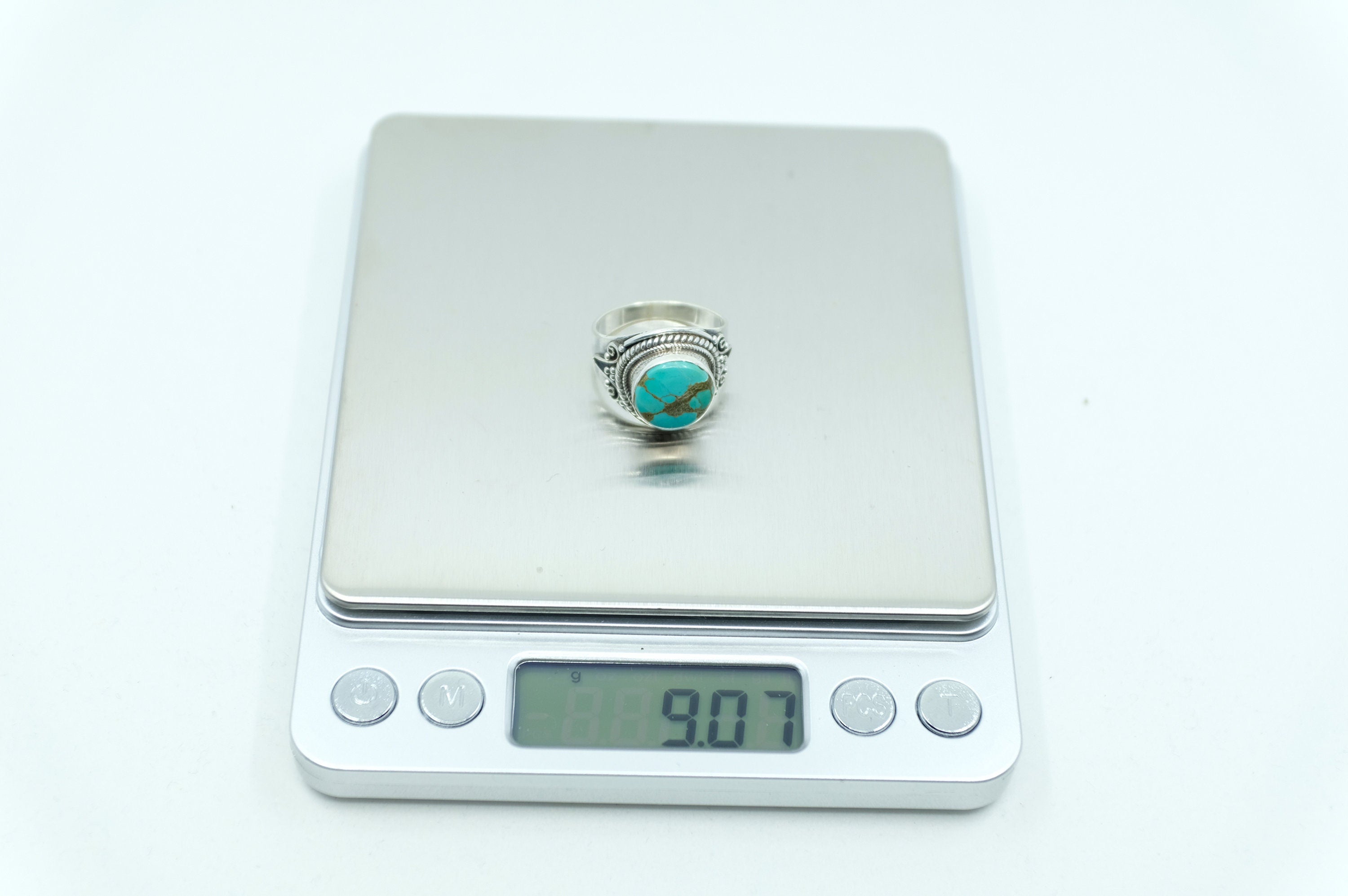 Sterling Silver Turquoise Balinese Ring