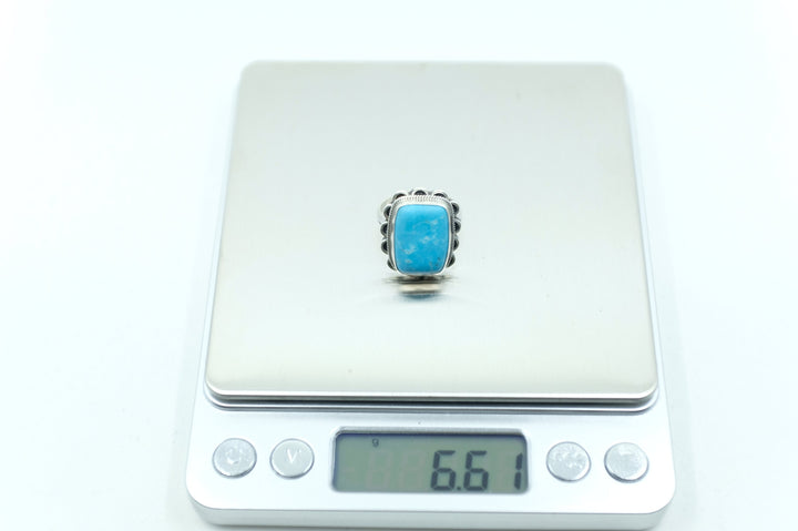 Sterling Silver Sleeping Beauty Turquoise  Ring