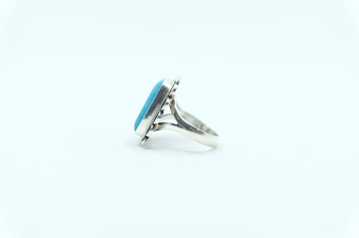 Sterling Silver Sleeping Beauty Turquoise  Ring