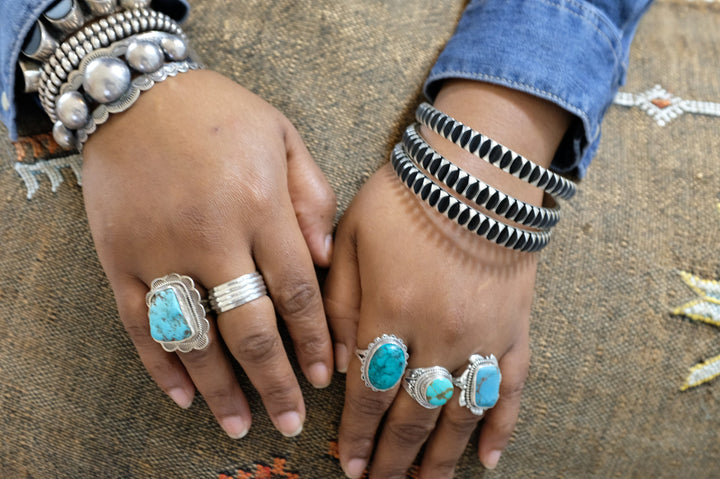 Sterling Silver Turquoise Balinese Ring