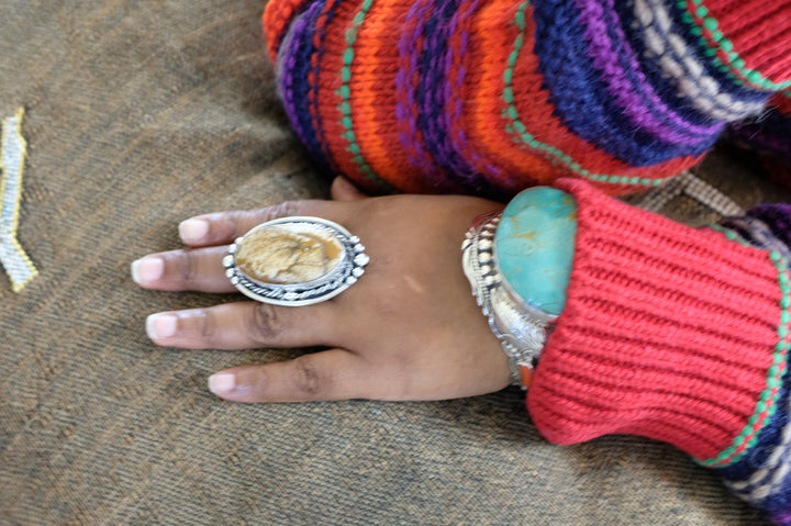 Sterling Silver Jasper Ring