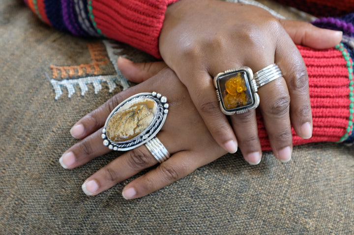 Sterling Silver Jasper Ring