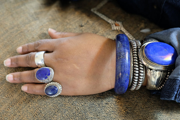 Sterling Silver Balinese Lapis Ring