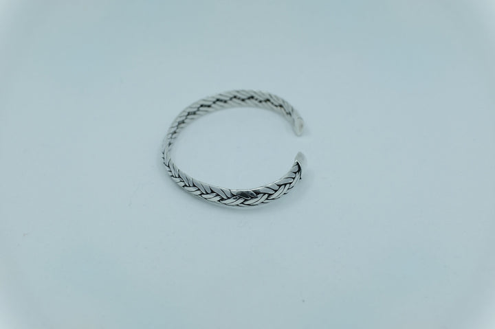 Sterling Silver Balinese Braided Cuff