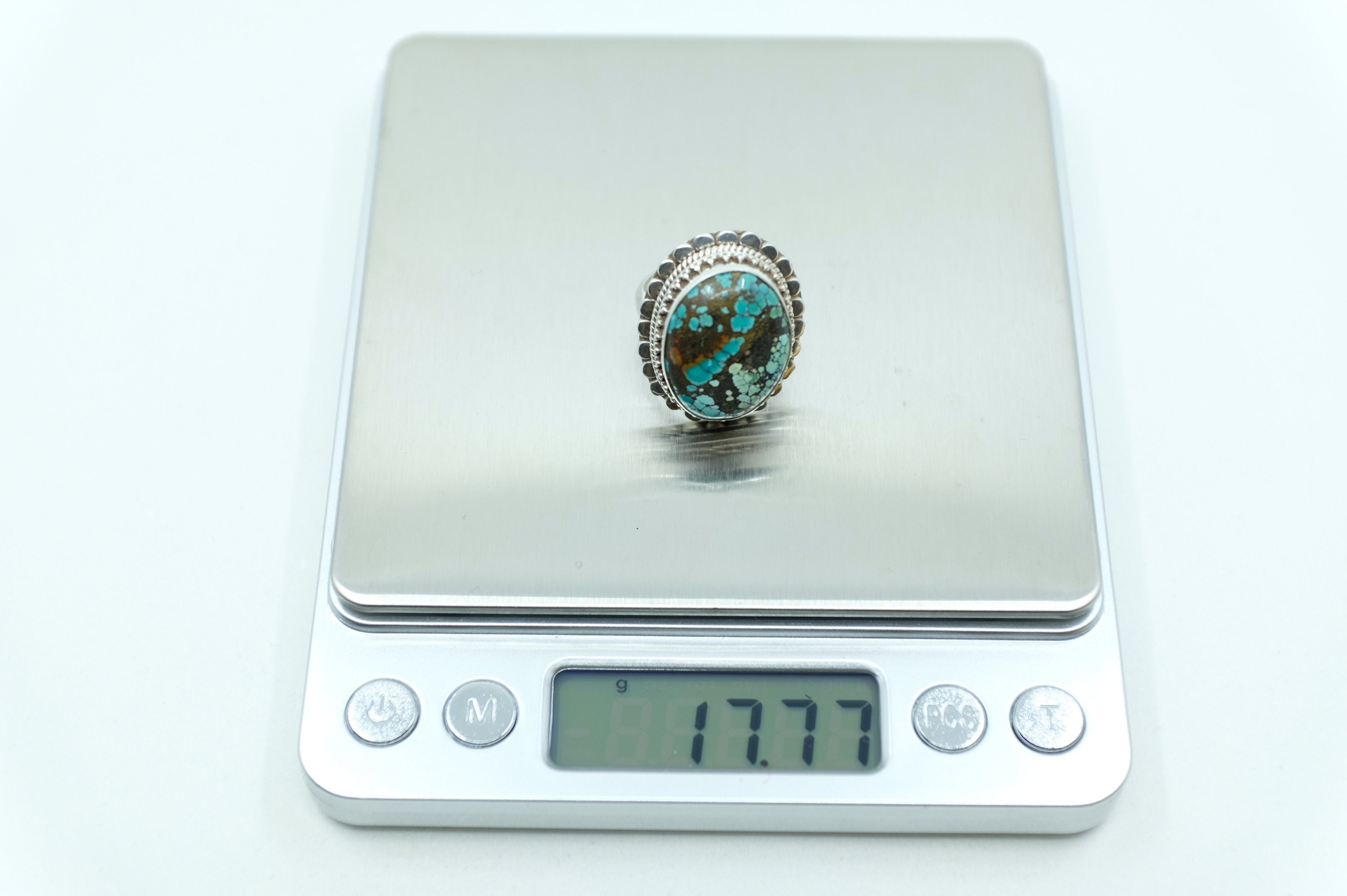 Sterling Silver Hubei Turquoise Balinese Ring