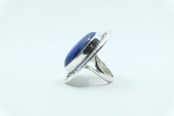 Sterling Silver Lapis Navajo Ring