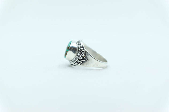 Sterling Silver Turquoise Balinese Ring