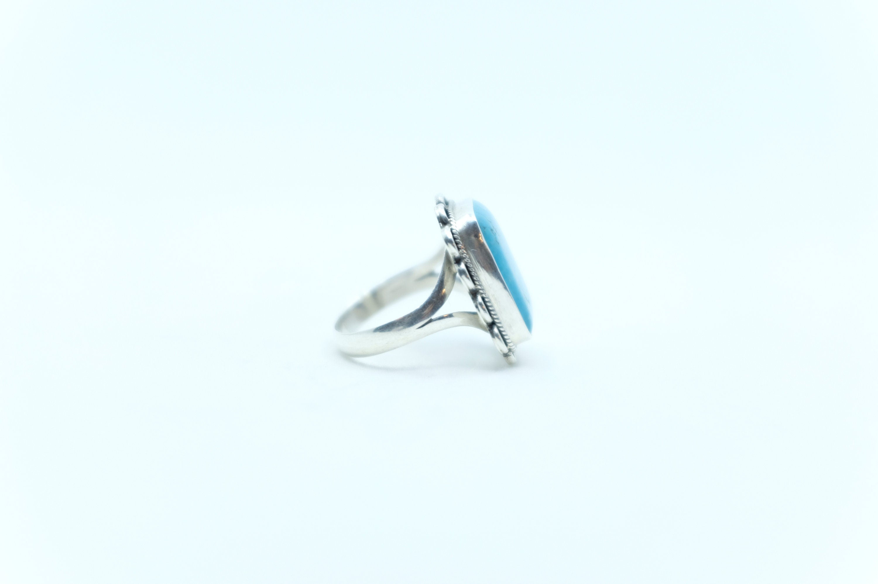 Sterling Silver Sleeping Beauty Turquoise  Ring