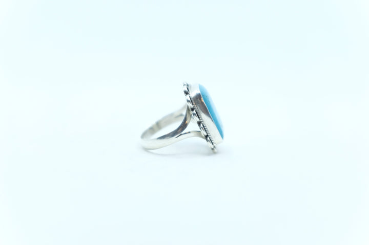 Sterling Silver Sleeping Beauty Turquoise  Ring