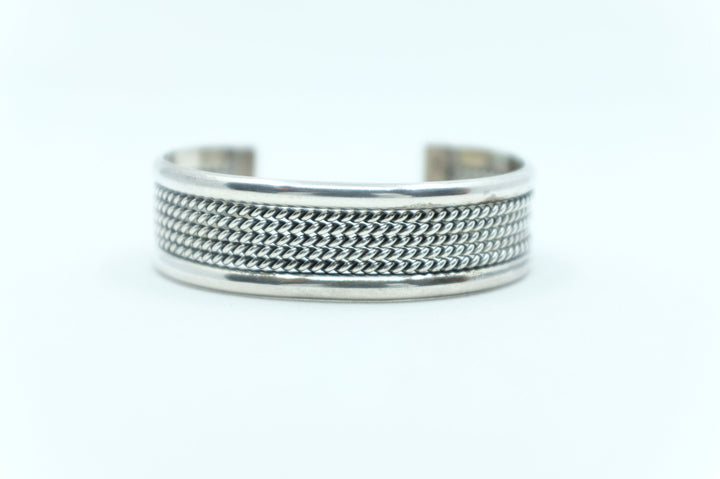 Sterling Silver Tahe Navajo Cuff