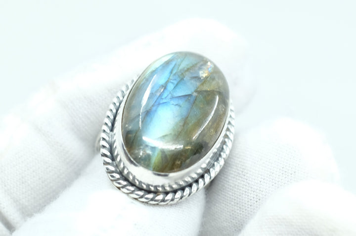 Sterling Silver Labradorite Ring