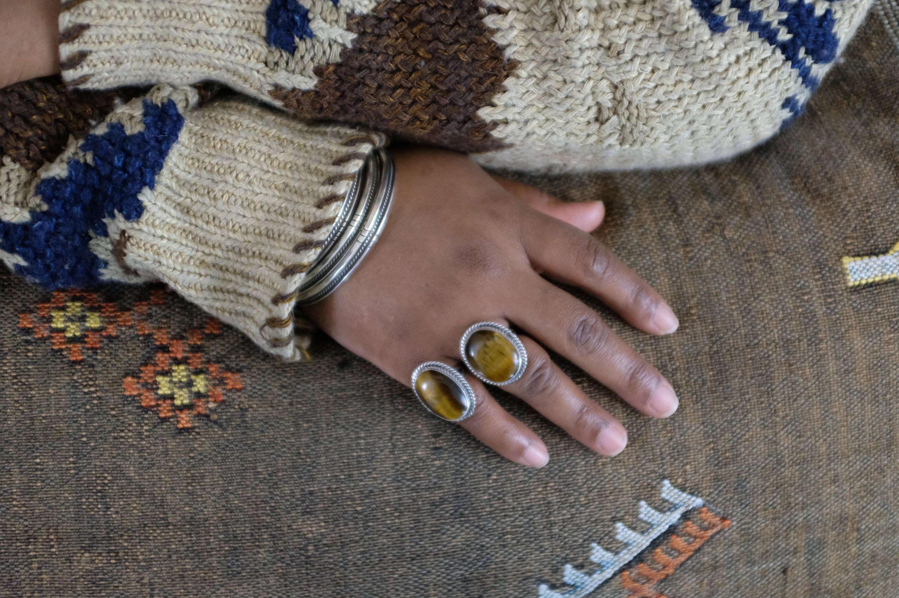 Sterling Silver Tiger's Eye Ring