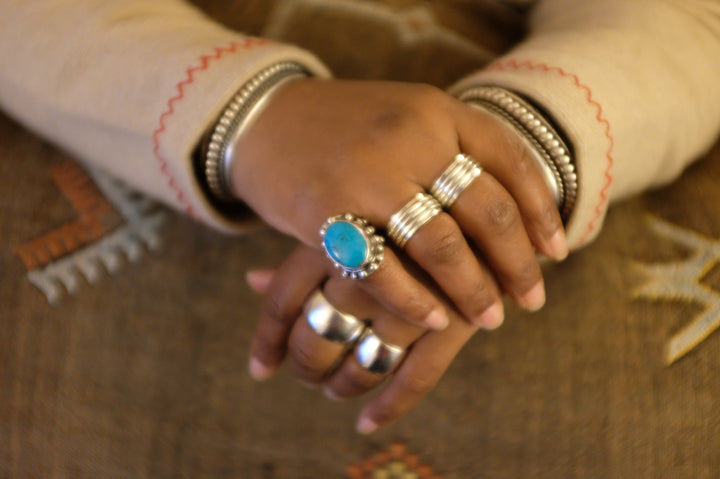 Sterling Silver Tibetan Turquoise Ring