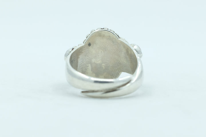 Sterling Silver Coral Balinese Ring