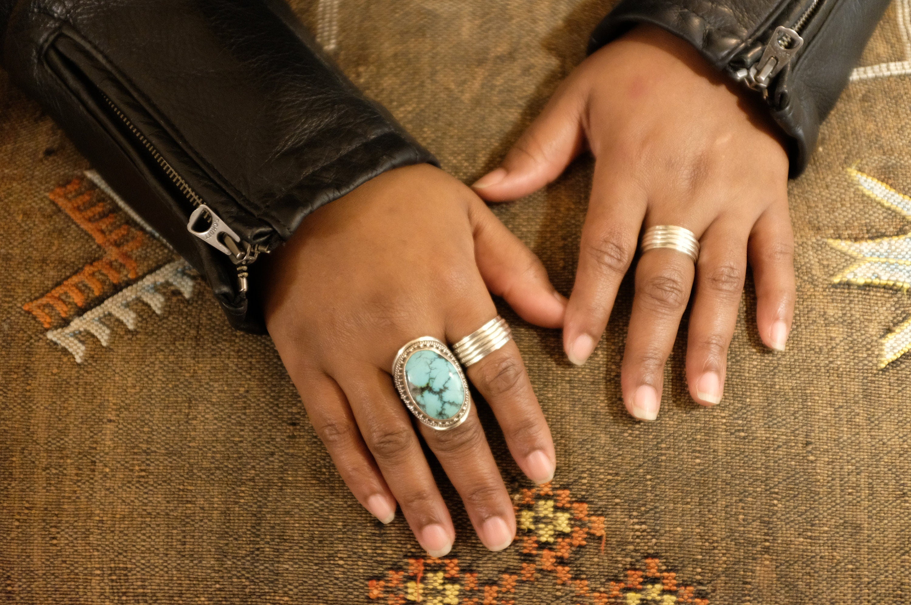 Sterling Silver Filigree Turquoise Ring