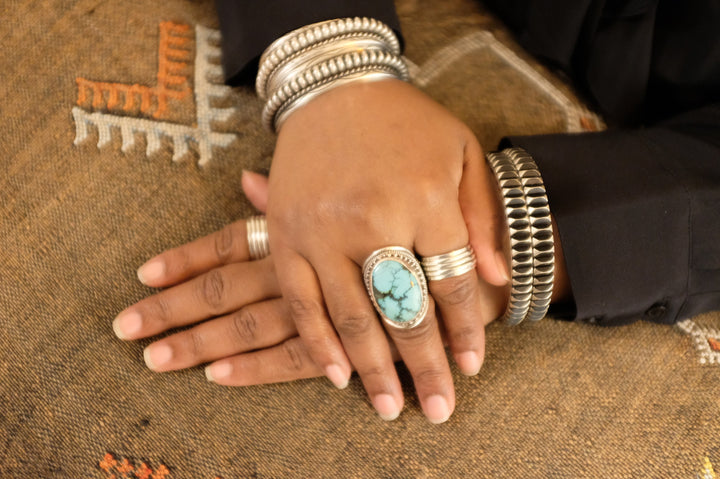 Sterling Silver Filigree Turquoise Ring