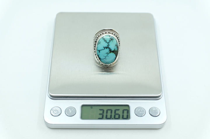 Sterling Silver Filigree Turquoise Ring