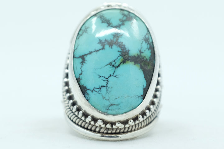 Sterling Silver Filigree Turquoise Ring