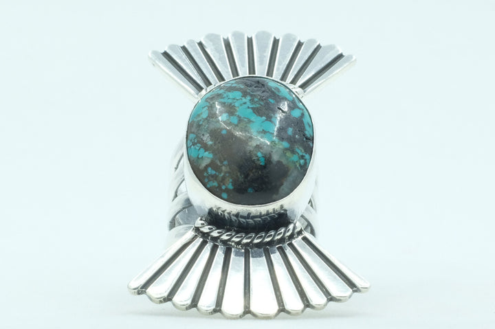 Sterling Silver Turquoise Navajo Ring