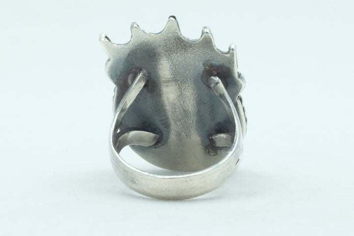 Sterling Silver Turquoise Bear Paw Ring (3)