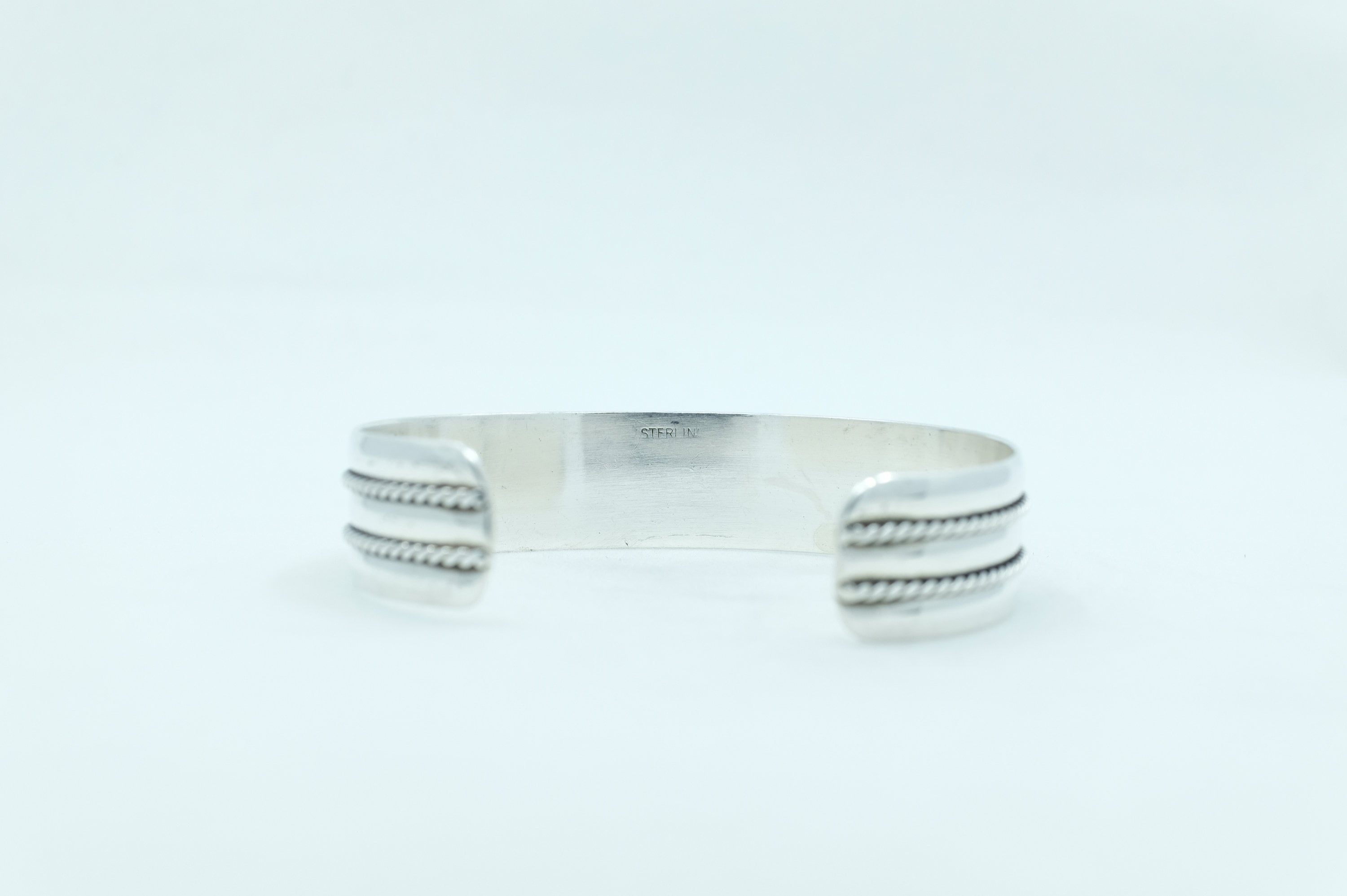 Sterling Silver 2-Rope Cuff Bracelet