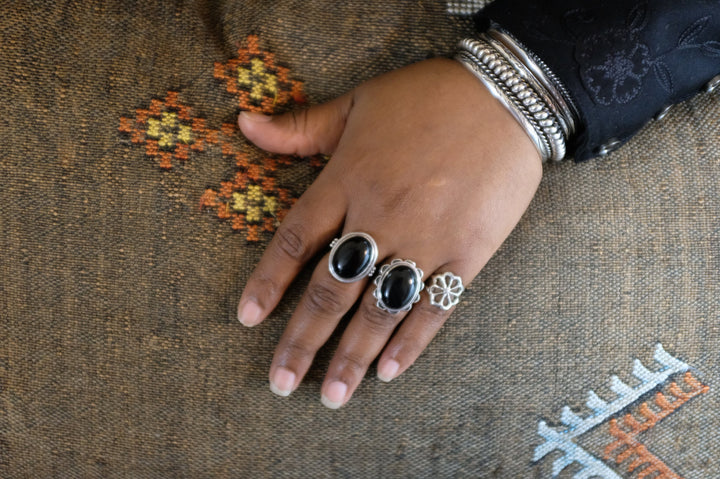 Sterling Silver Onyx Ring