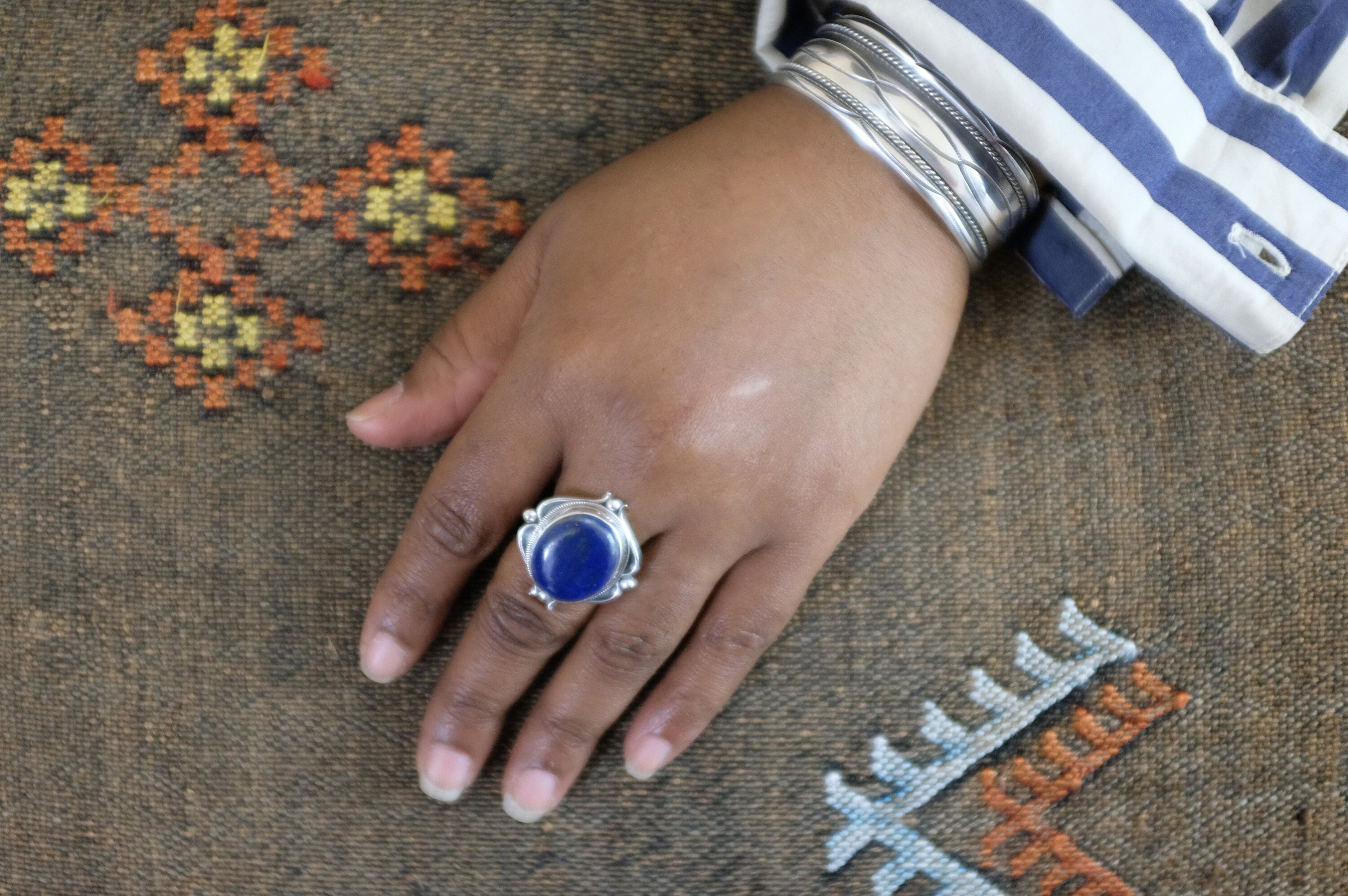 Sterling Silver Lapis Ring (2)