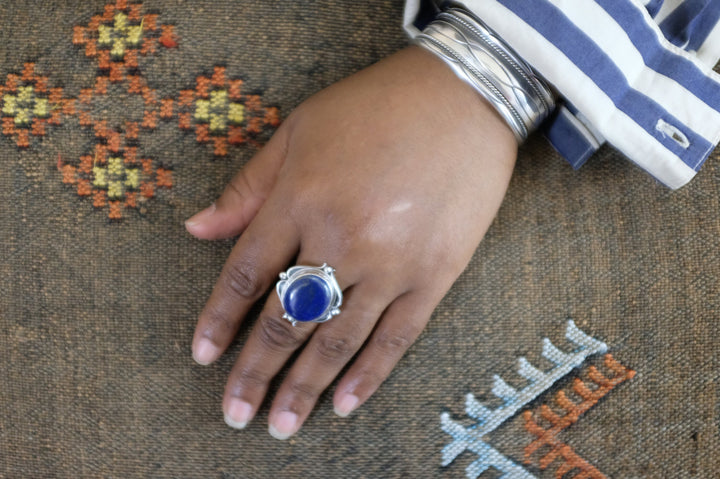 Sterling Silver Lapis Ring (2)