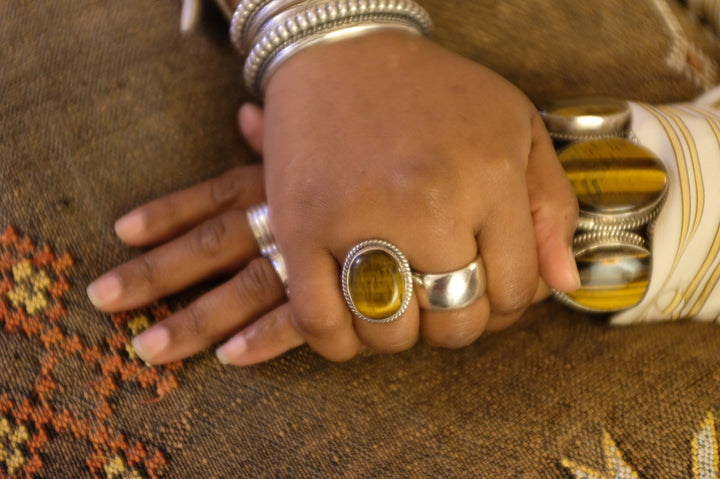 Sterling Silver Tiger's Eye Ring