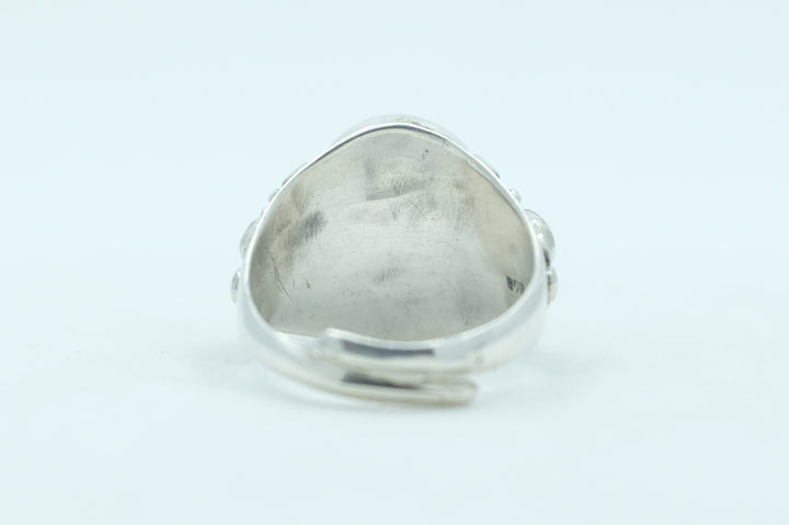 Sterling Silver Nepalese Coral Ring