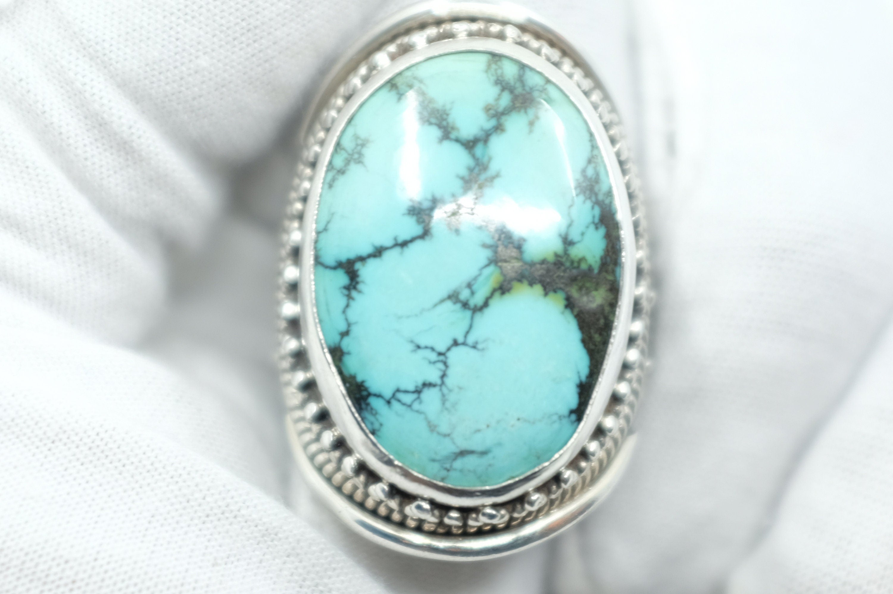 Sterling Silver Filigree Turquoise Ring