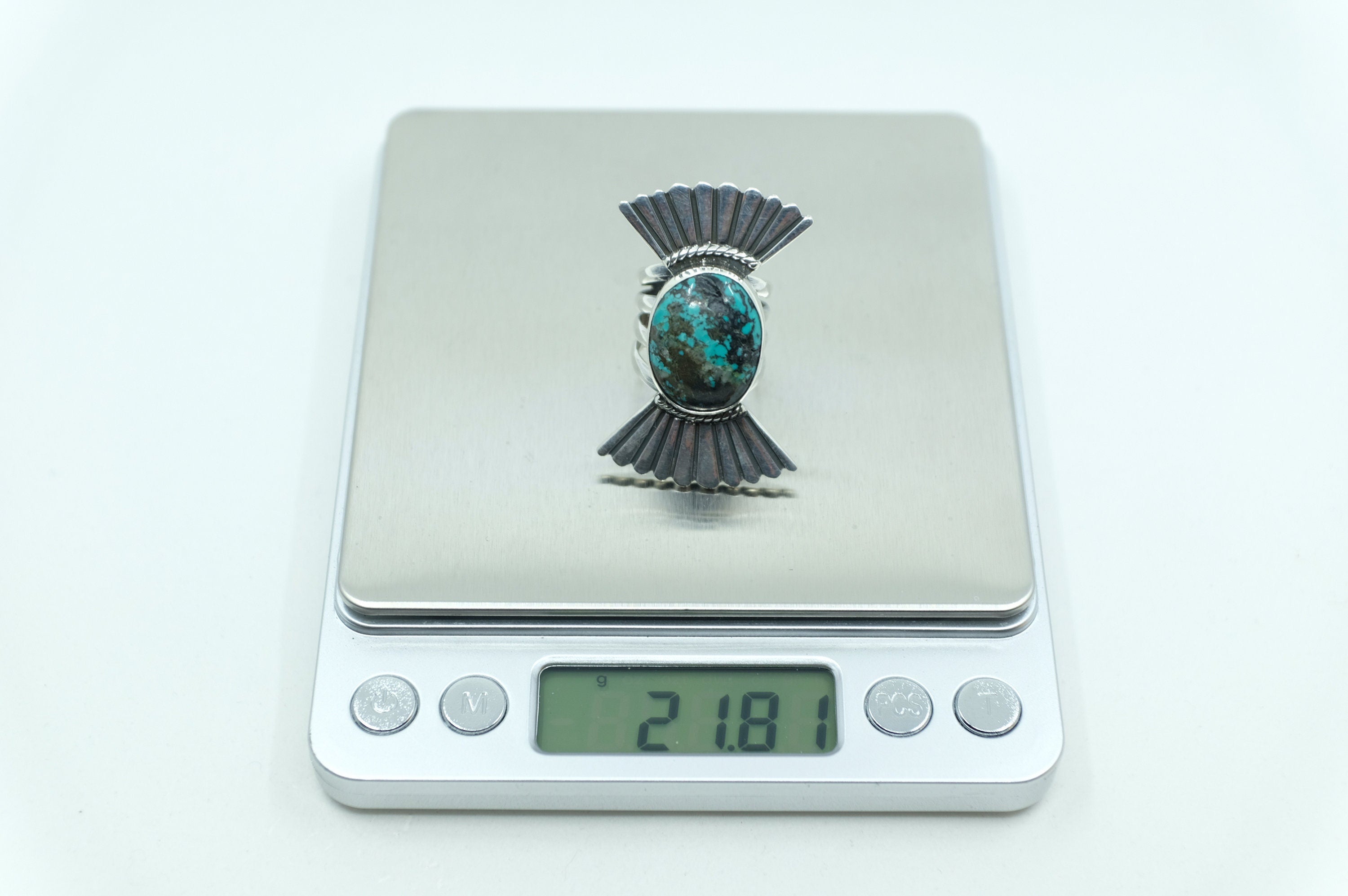 Sterling Silver Turquoise Navajo Ring