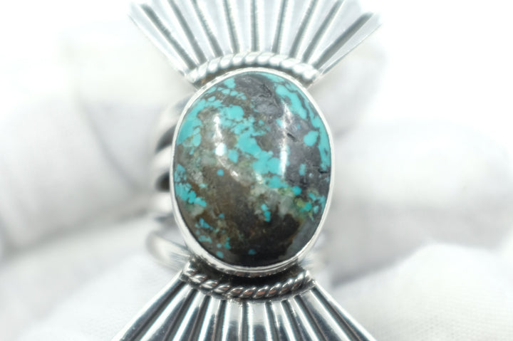 Sterling Silver Turquoise Navajo Ring