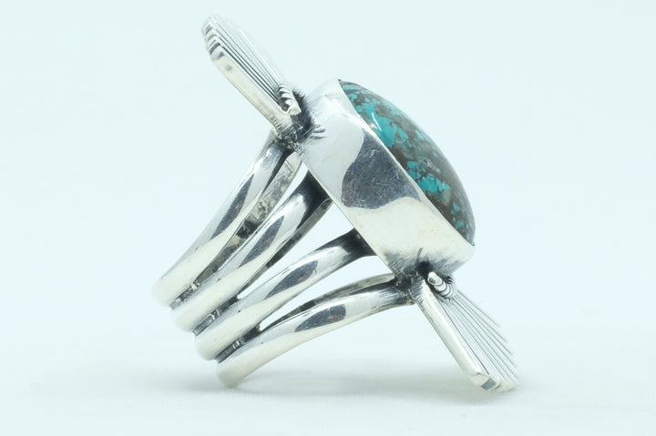 Sterling Silver Turquoise Navajo Ring