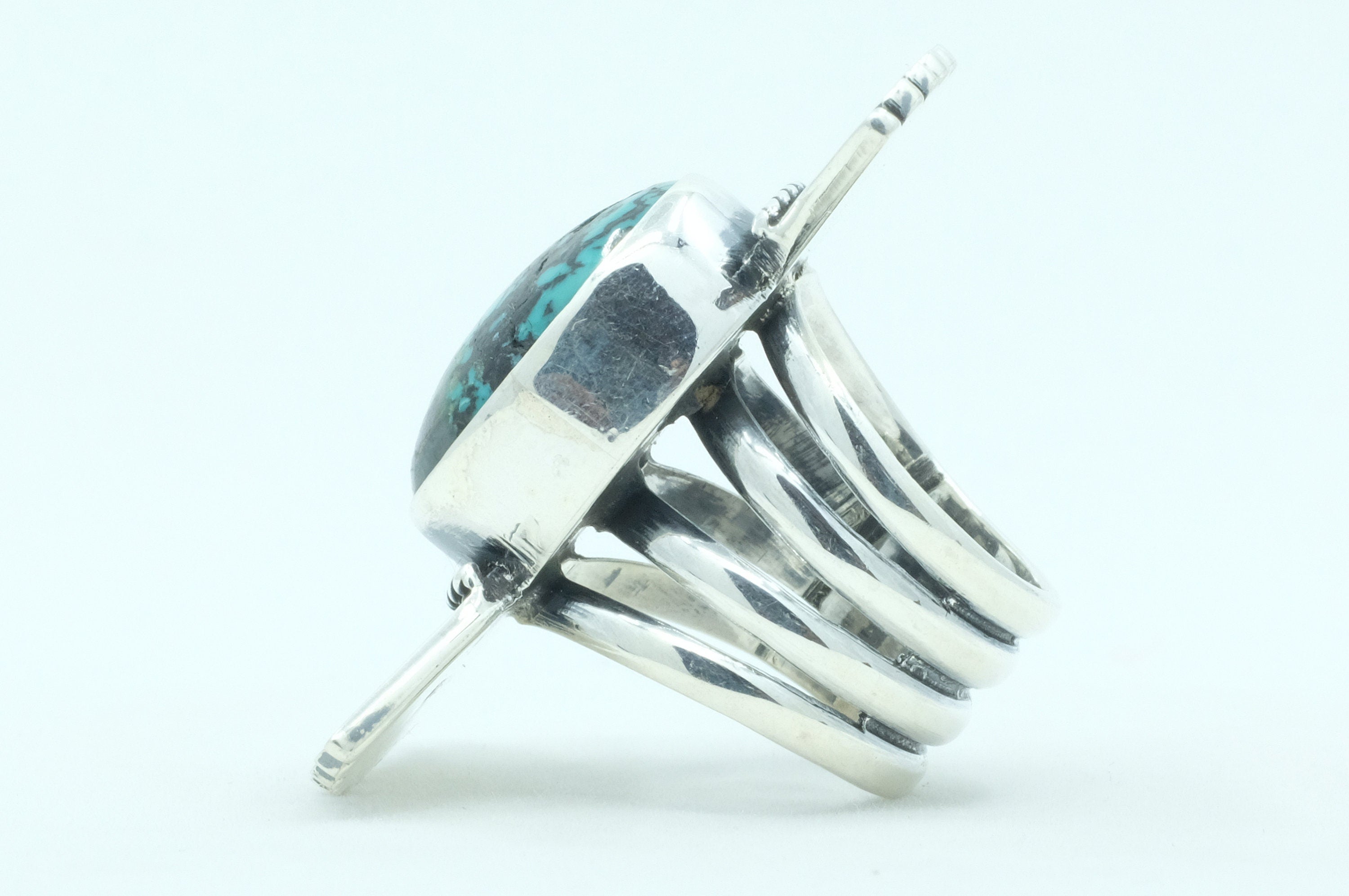 Sterling Silver Turquoise Navajo Ring