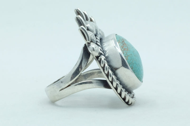 Sterling Silver Turquoise Bear Paw Ring (3)