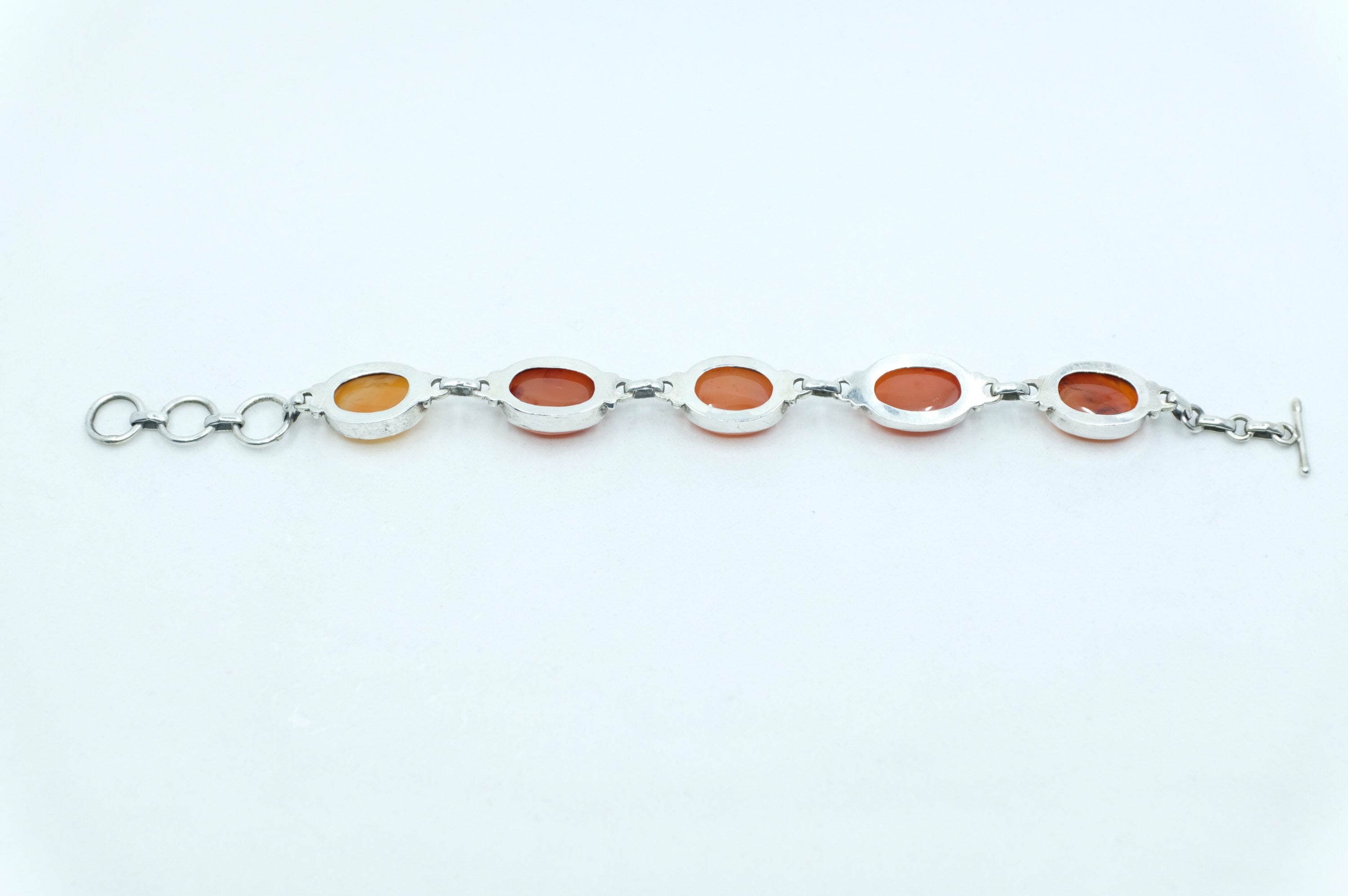 Sterling Silver Red Onyx Tennis Bracelet